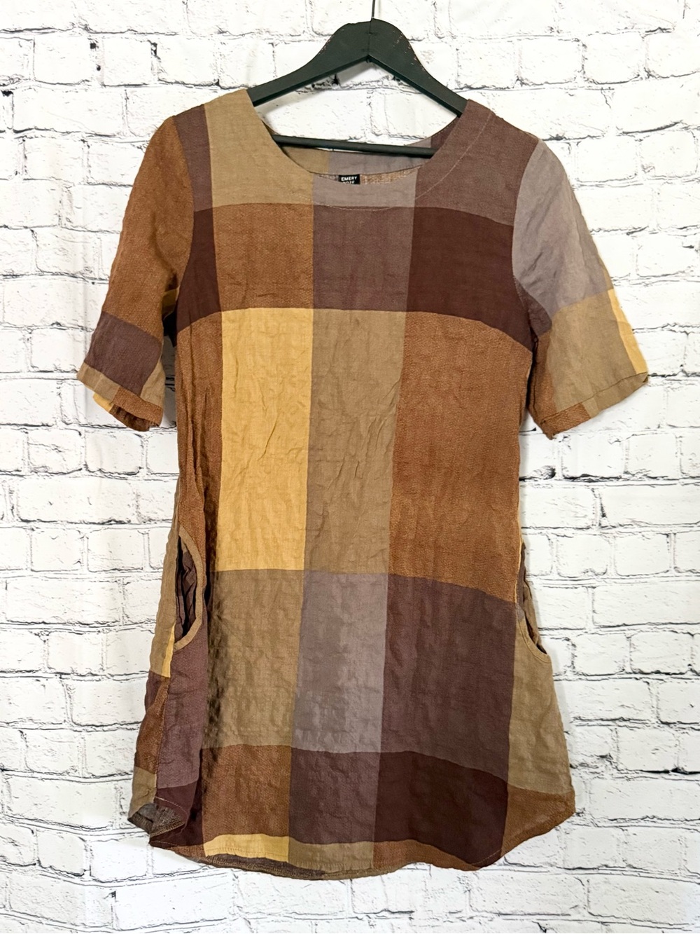 EMRY ROSE. Brown lightweight dress. Size M